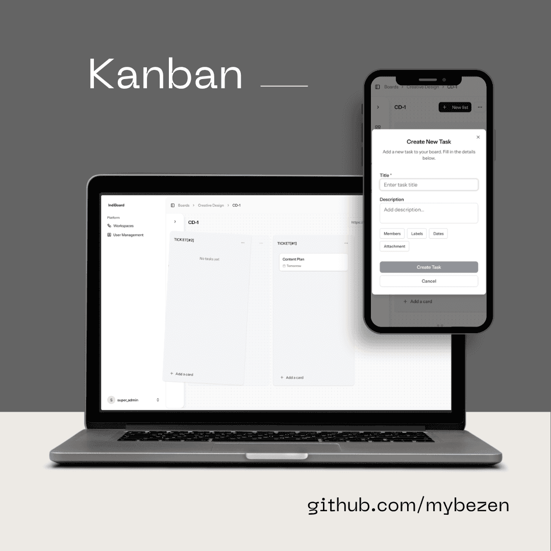 Kanban project screenshot